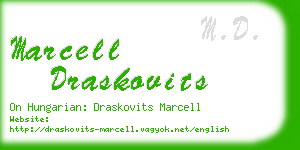 marcell draskovits business card